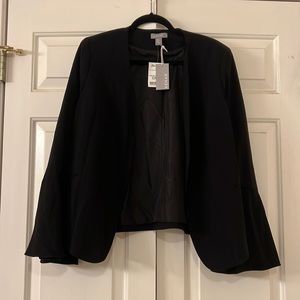 Kenar Black Bell Sleeve Blazer